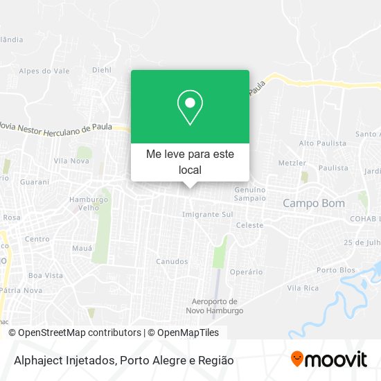 Alphaject Injetados mapa