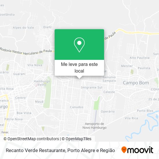 Recanto Verde Restaurante mapa