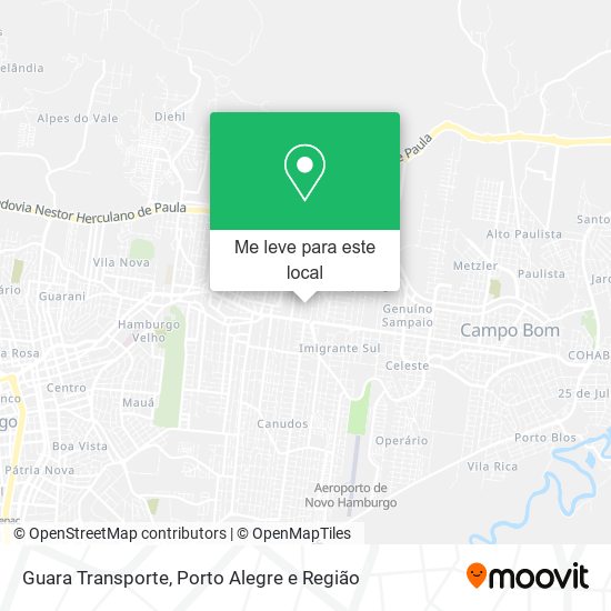 Guara Transporte mapa