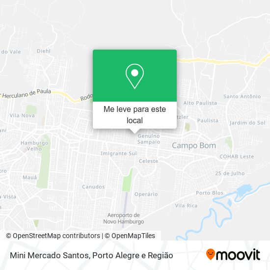 Mini Mercado Santos mapa