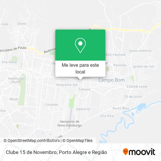 Clube 15 de Novembro mapa