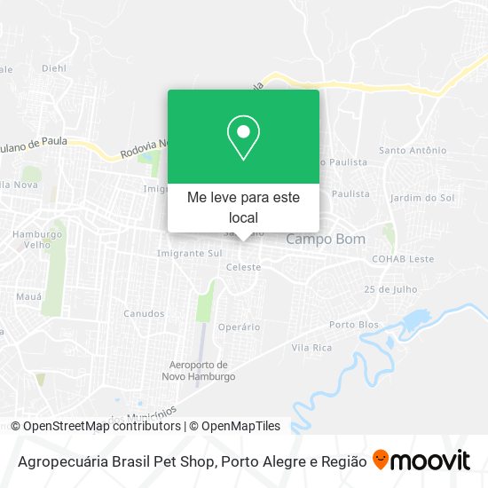 Agropecuária Brasil Pet Shop mapa