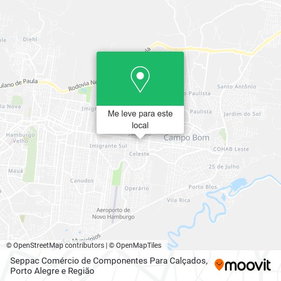 Seppac Comércio de Componentes Para Calçados mapa