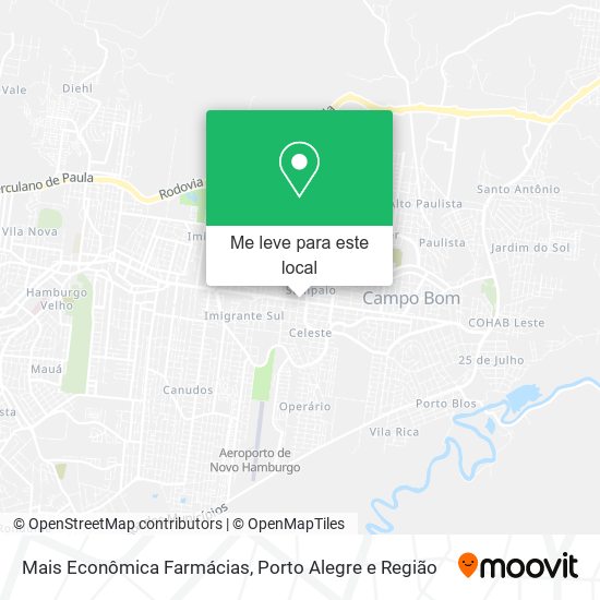 Mais Econômica Farmácias mapa