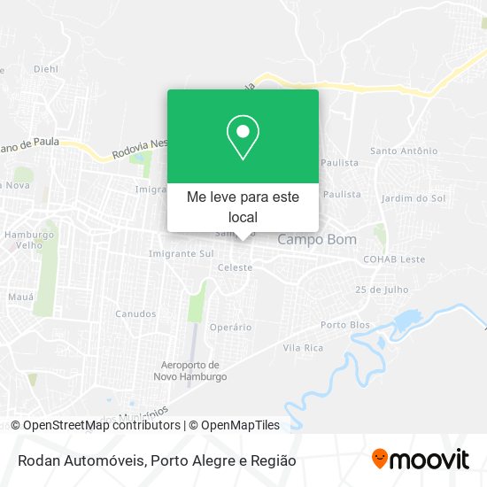 Rodan Automóveis mapa