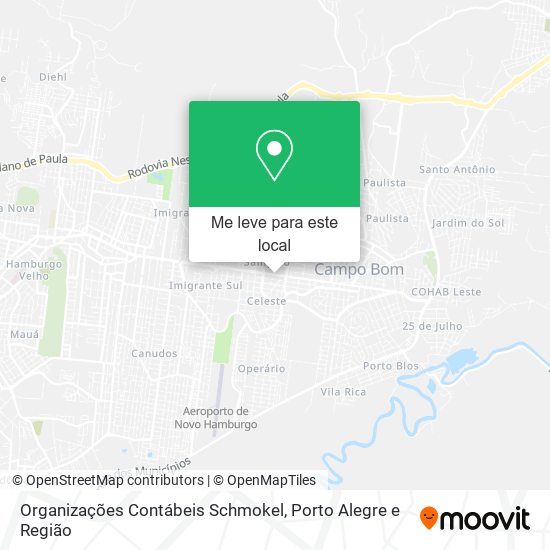 Organizações Contábeis Schmokel mapa
