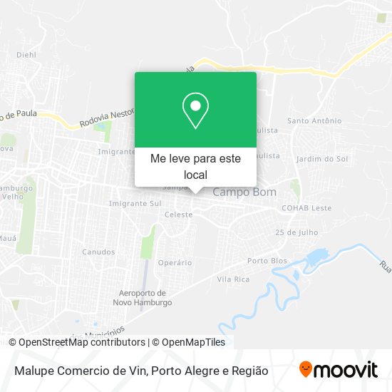 Malupe Comercio de Vin mapa