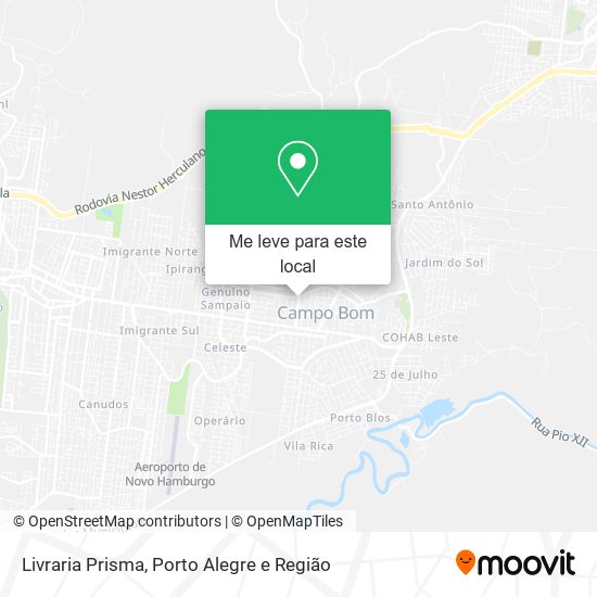 Livraria Prisma mapa