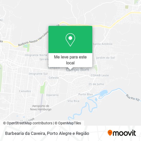 Barbearia da Caveira mapa