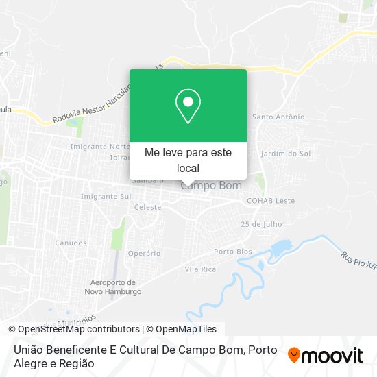 União Beneficente E Cultural De Campo Bom mapa