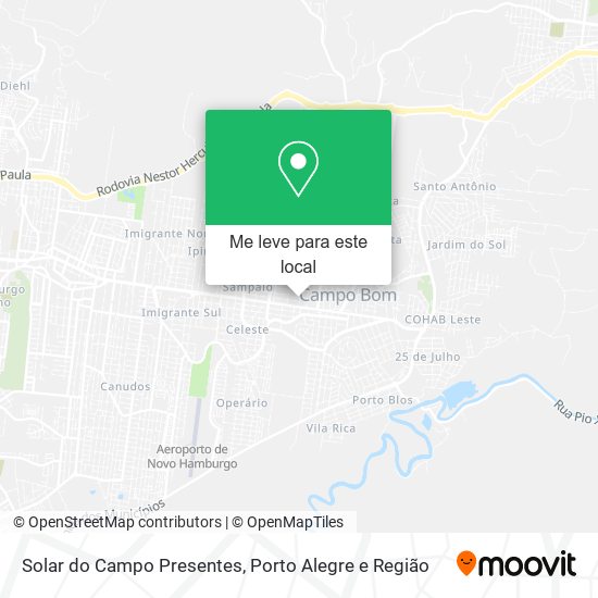 Solar do Campo Presentes mapa