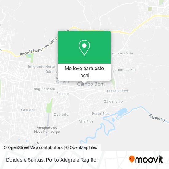 Doidas e Santas mapa