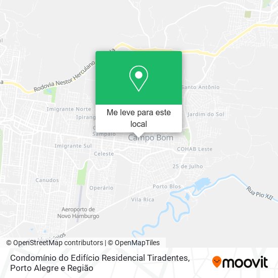 Condomínio do Edifício Residencial Tiradentes mapa