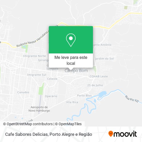 Cafe Sabores Delicias mapa