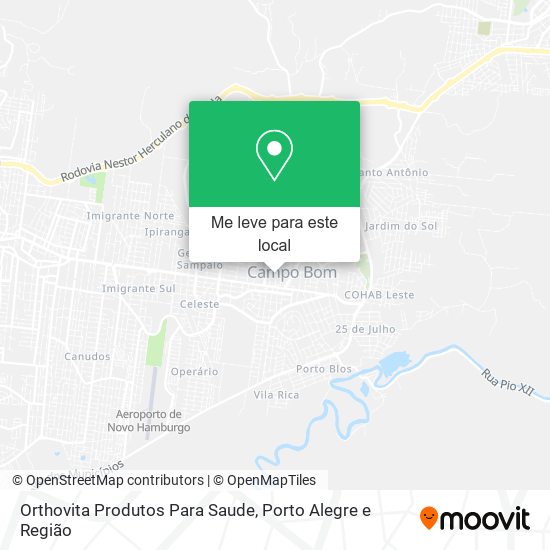 Orthovita Produtos Para Saude mapa