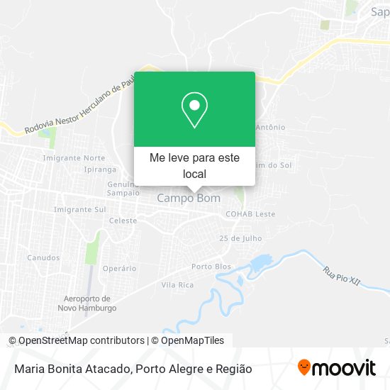 Maria Bonita Atacado mapa