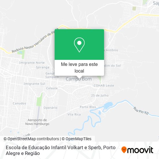 Escola de Educação Infantil Volkart e Sperb mapa