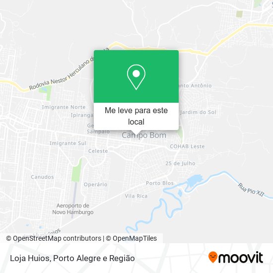 Loja Huios mapa