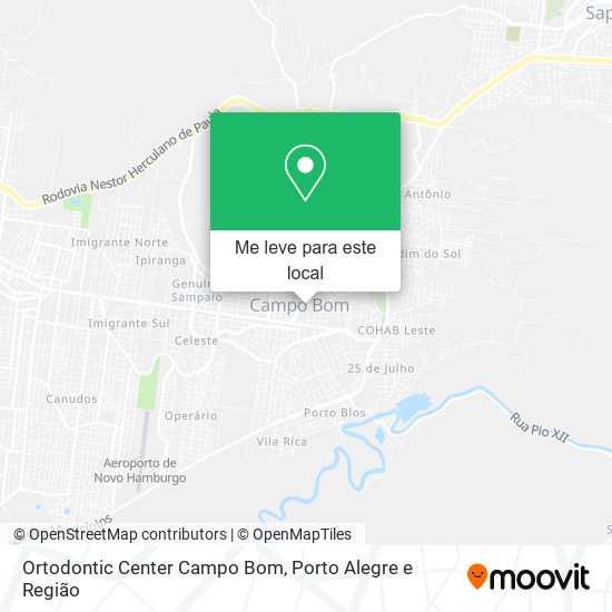 Ortodontic Center Campo Bom mapa