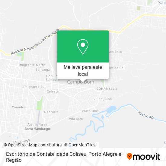 Escritório de Contabilidade Coliseu mapa