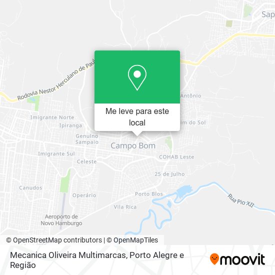 Mecanica Oliveira Multimarcas mapa