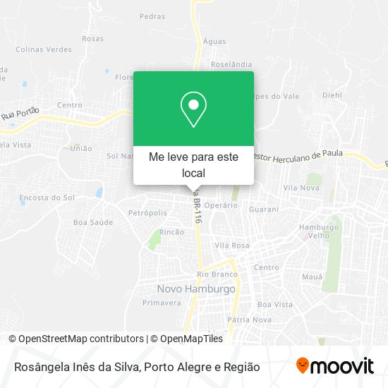 Rosângela Inês da Silva mapa