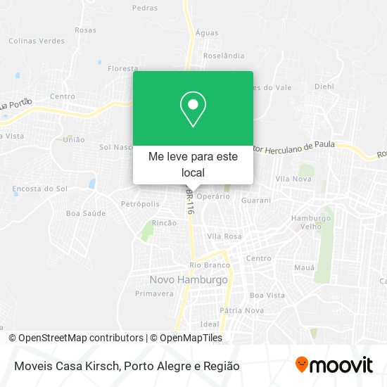 Moveis Casa Kirsch mapa