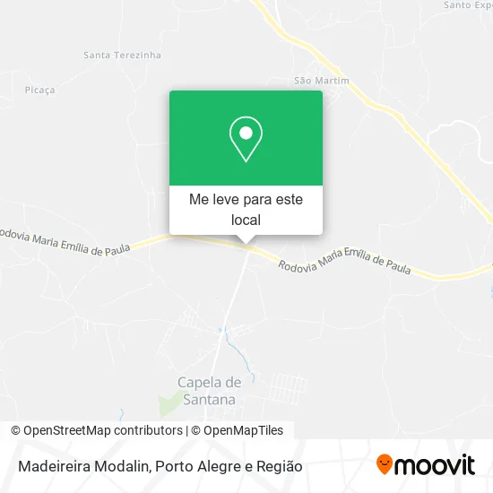 Madeireira Modalin mapa
