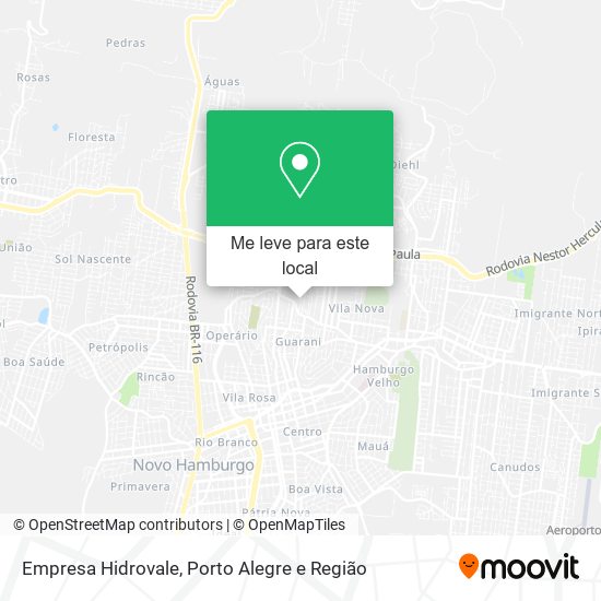 Empresa Hidrovale mapa