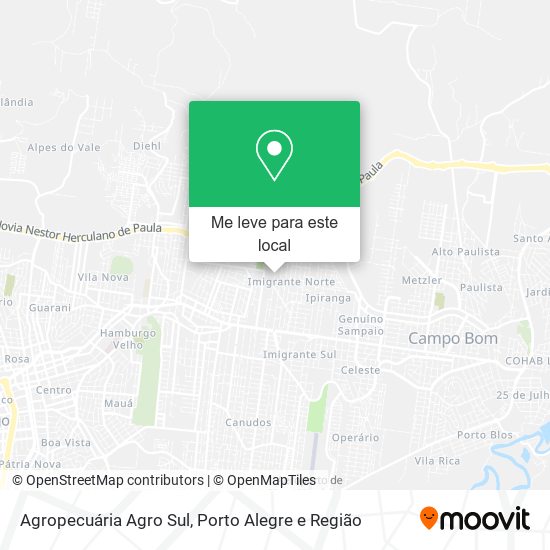 Agropecuária Agro Sul mapa