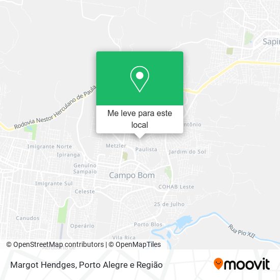 Margot Hendges mapa