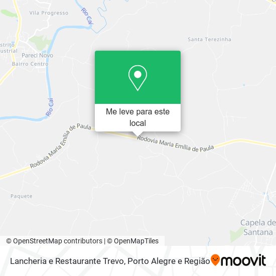Lancheria e Restaurante Trevo mapa