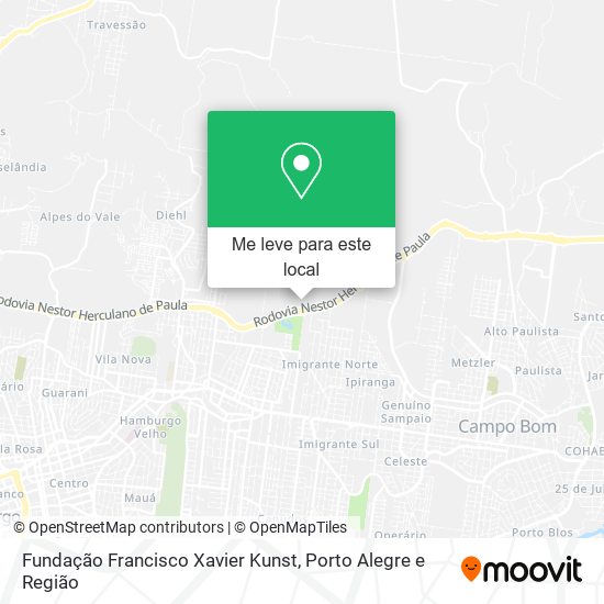 Fundação Francisco Xavier Kunst mapa