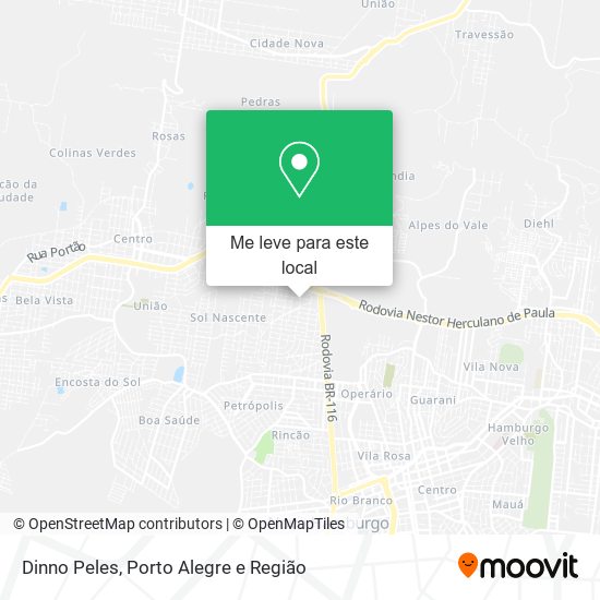 Dinno Peles mapa