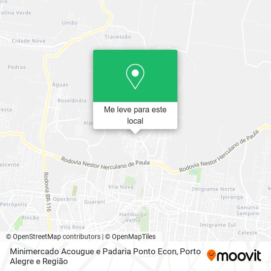 Minimercado Acougue e Padaria Ponto Econ mapa