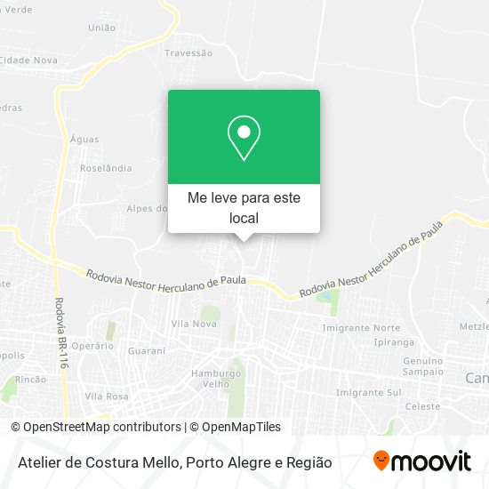 Atelier de Costura Mello mapa