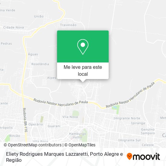 Eliety Rodrigues Marques Lazzaretti mapa