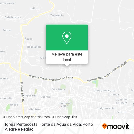 Igreja Pentecostal Fonte da Agua da Vida mapa