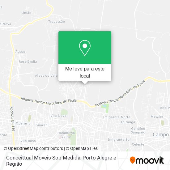 Conceittual Moveis Sob Medida mapa