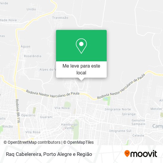 Raq Cabelereira mapa