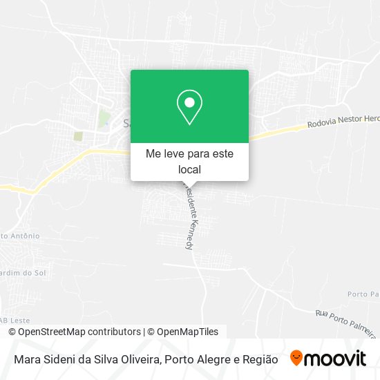 Mara Sideni da Silva Oliveira mapa