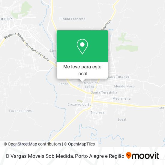 D Vargas Moveis Sob Medida mapa