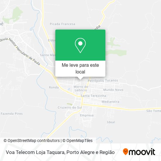 Voa Telecom Loja Taquara mapa