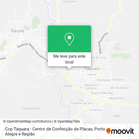 Ccp Taquara - Centro de Confecção de Placas mapa