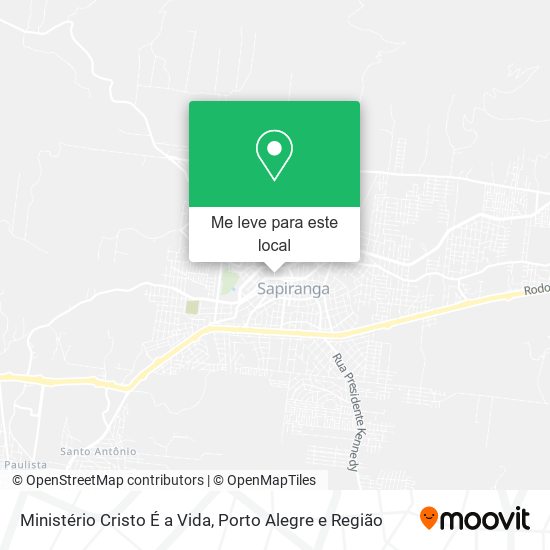 Ministério Cristo É a Vida mapa