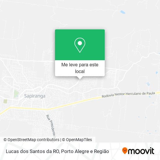 Lucas dos Santos da RO mapa