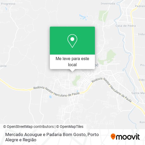 Mercado Acougue e Padaria Bom Gosto mapa