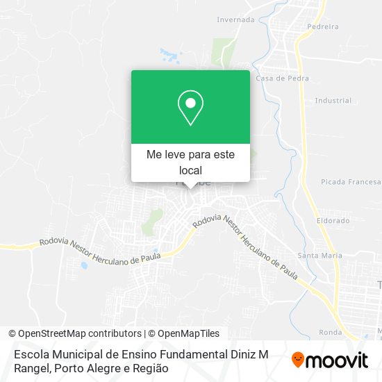 Escola Municipal de Ensino Fundamental Diniz M Rangel mapa