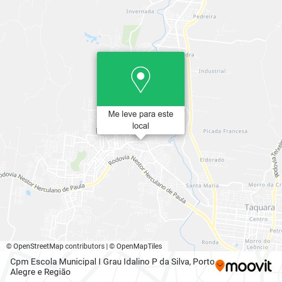 Cpm Escola Municipal I Grau Idalino P da Silva mapa