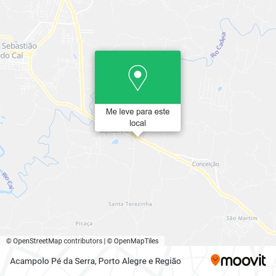 Acampolo Pé da Serra mapa